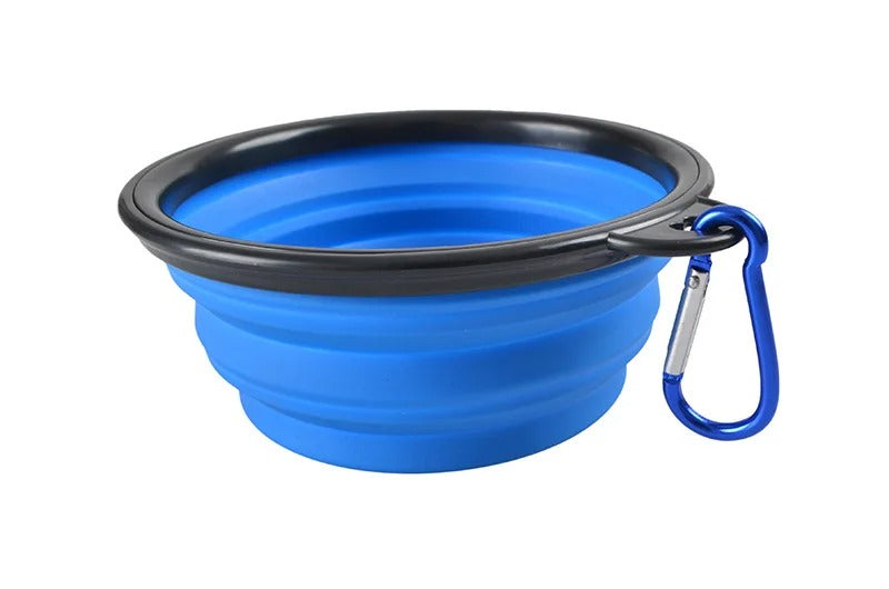 Pet Folding Silicone Bowl Outdoor Travel