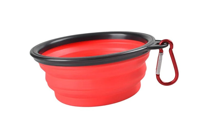 Pet Folding Silicone Bowl Outdoor Travel